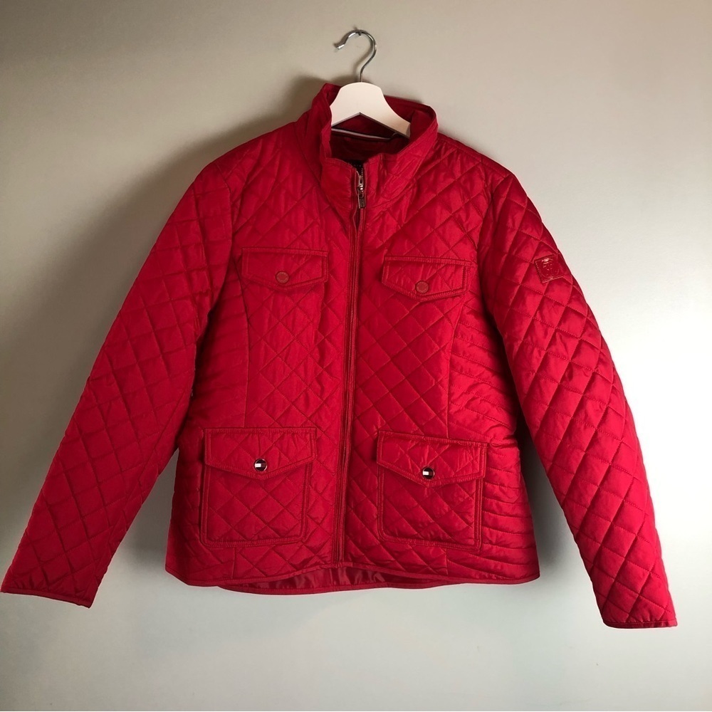 Tommy Hilfiger Red Quilted Jacket